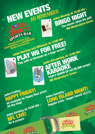 New Events by YOURS!