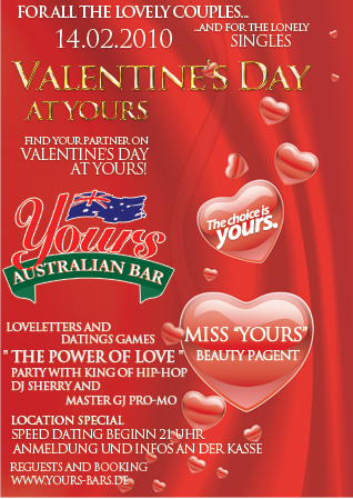 Valentins Day at Australian Bar!